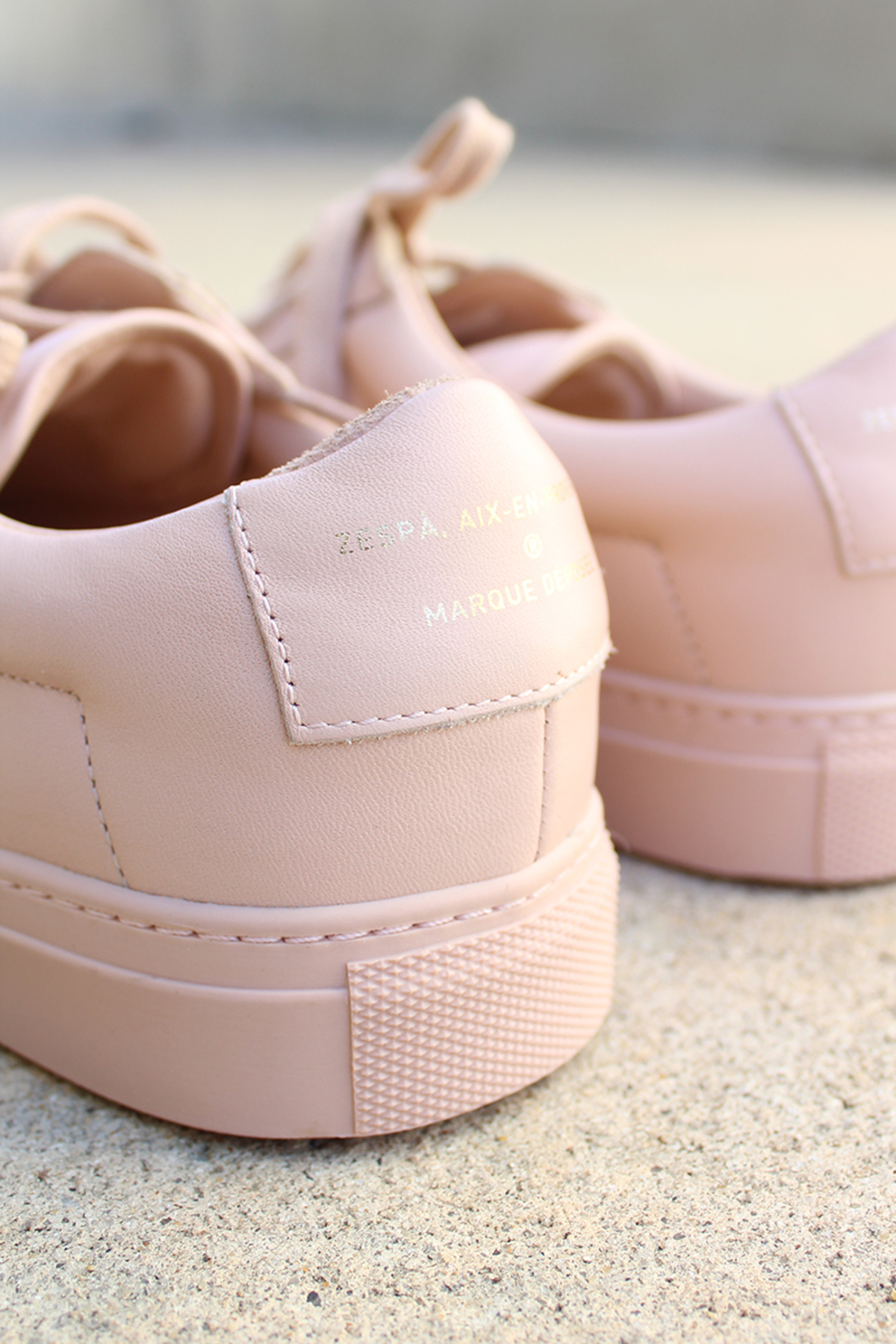 Zespà Leather sneaker - Pale Pink - Image 3 of 3