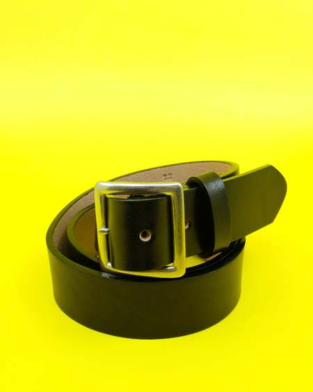 Namacheko Black Leather Brogue Belt | Garmentory