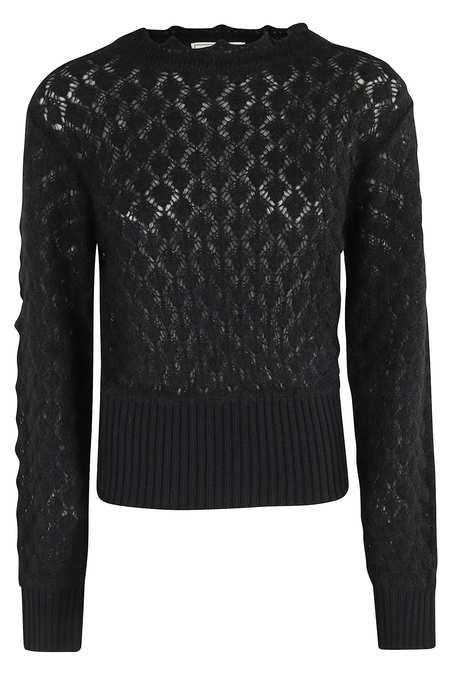 Blumarine Knit Flared Leg Pant - Black | Garmentory