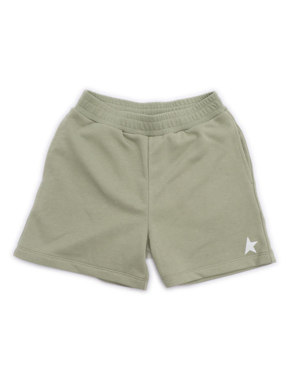 KIDS Golden Goose Star Fleece Shorts - Green
