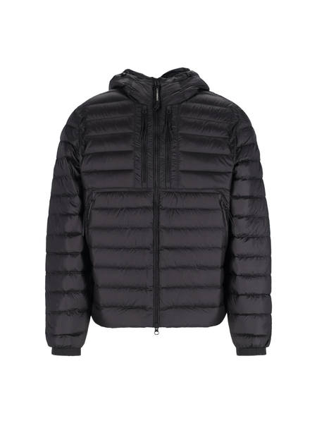 Herno Down-Padded Bomber Jacket With Lapel Collar - Brown