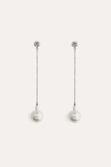MM6 Maison Margiela Dice Earrings - Black | Garmentory