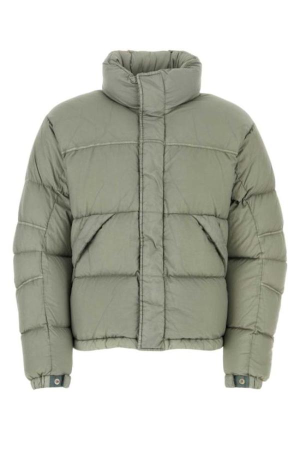 Ten c Short Puffer Jacket - Verde Salvia