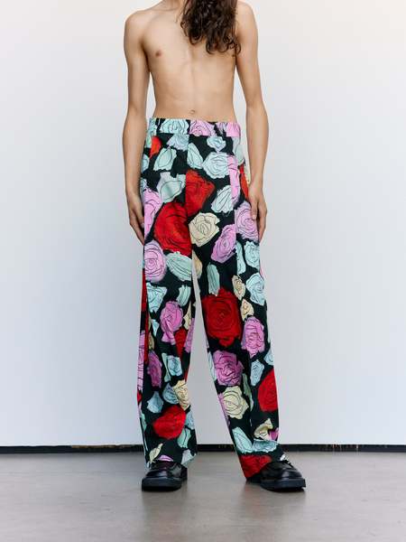 パンツ Marni Multicolor Houndstooth Wool Blend Straight Pants Marni Houndstooth Wool Blend Straight Pants - Multicolor