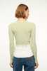 Staud Cargo Cardigan Sweater - Pale Jade - Thumbnail 4