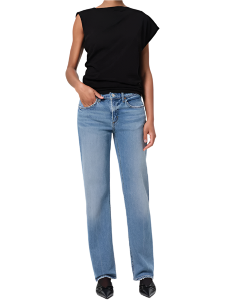 Amomento Garconne Denim Pants in White | Garmentory