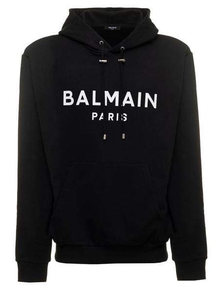 BALMAIN ゴールドロゴパーカー フーディ Sサイズ BALMAIN - 【ラスト1点】BH1 C&S HOODIE BALMAIN LOGO SS / ロゴ