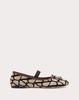 Valentino Garavani Flat Shoes - Naturale Black Fondant - Thumbnail 1