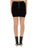 Balmain EF1LB290KB070PA Mini Skirt - Black - Thumbnail 4