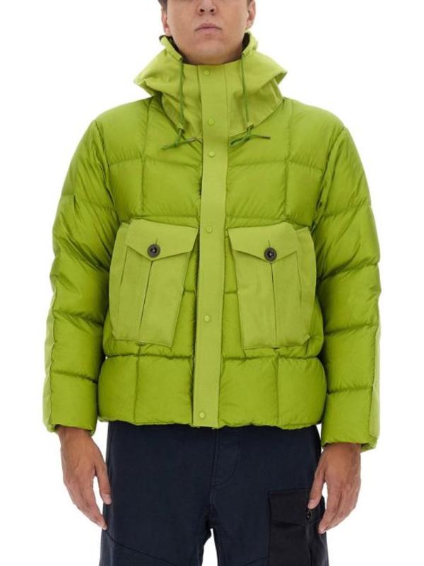 Ten c Short Puffer Jacket - Verde Assenzio