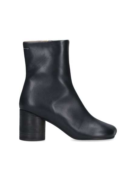 ショートブーツ・ブーティ Mm6 Maison Margiela anatomic tabi leather ankle boot MM6 Maison Margiela Trunk Leather Boots | Black | FARFETCH