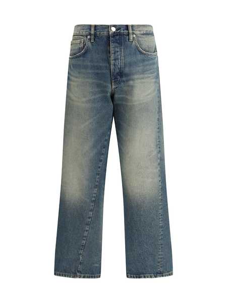 パンツ sunflower Wide Twist Work Trousers Sunflower Wide Twist Work Trousers - Rinse Jacquard | Garmentory