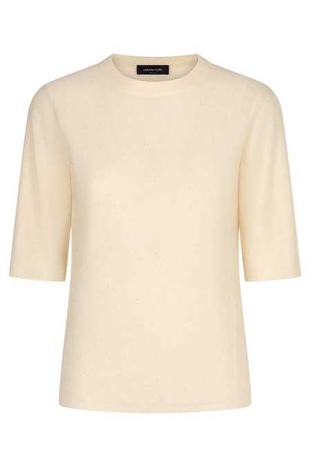 Tシャツ・カットソー FABIANA FILIPPI Polo shirt with diamond thread Fabiana Filippi Polo Shirt With Diamond Thread In Beige