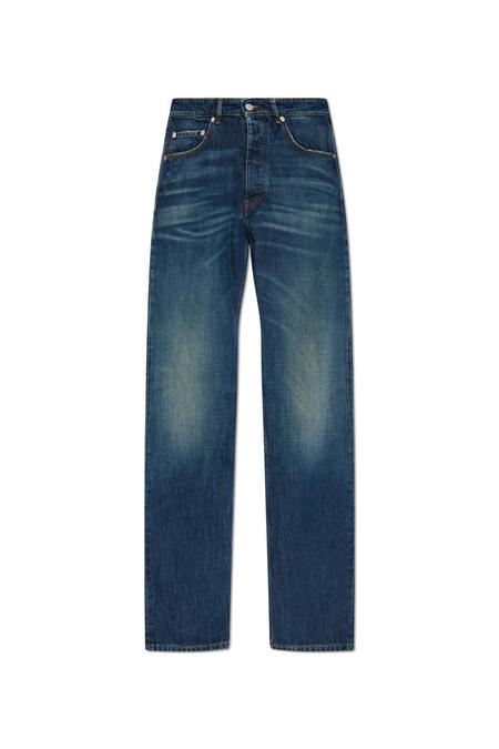 MM6 Maison Margiela Distressed Knee Slim Jeans - Black
