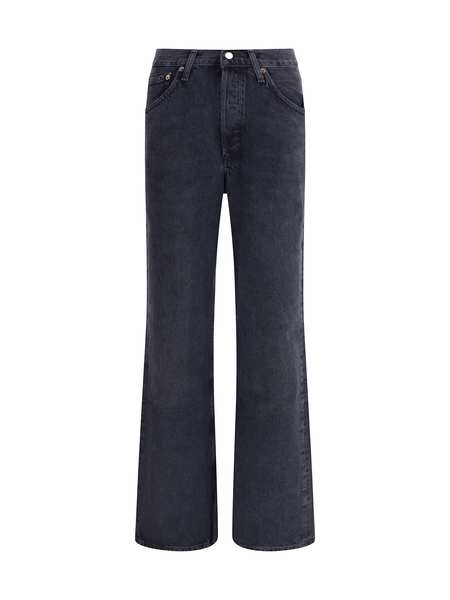 パンツ AGOLDE Merrell Slim Fit Denim Pants Black A9021C1372AXI A902 AGOLDE Merrel Mid Rise Straight in Axis - Bliss Boutiques