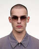 Chimi Eyewear Round Silver Burgundy Gradient Sunglasses - Thumbnail 4