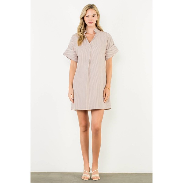 midnight velvet dresses THML Ruth Flutter Sleeve Suede Dress- SALE M main image 1