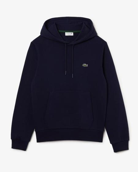 Lacoste Fleece Big Logo Hoodie - Black | Garmentory