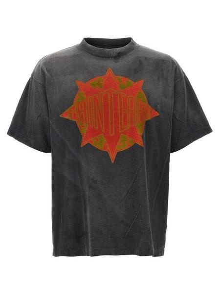 Saint Mxxxxxx Colorful Saint Short Sleeve T-shirt - Black