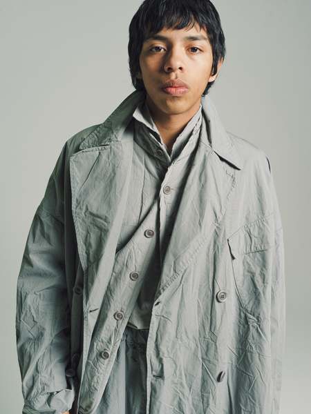 Casey Casey Oversized Wax Cotton Blom Coat - Khaki Brown | Garmentory