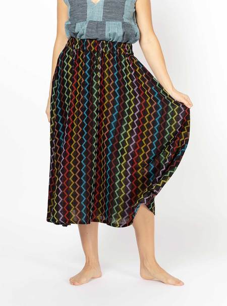 Ganni Bonded Crepe Skirt With Butterfly Hardware - Black