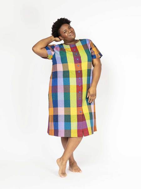 Margaret Howell｜DRESSES (MHL PATCH POCKET DAY DRESS - O rennes — MHL | Patch Pocket Day Dress in Ebony Cotton
