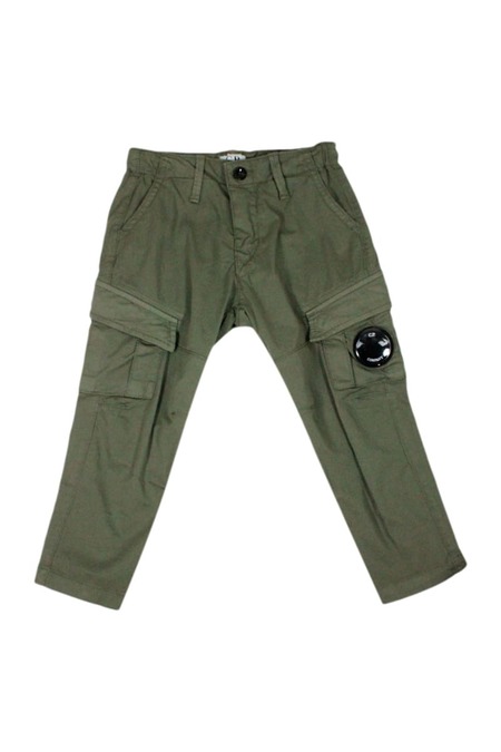 ボトムス organic zoo Olive Gingham Pants 1-2y organic zoo - Olive Gingham Fisherman Pants/Poc