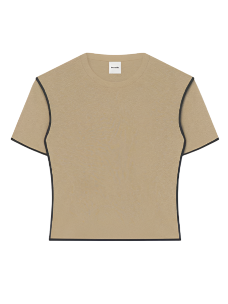 Tシャツ・カットソー nanushka Black stretch viscose blend shirt Nanushka Black Stretch Viscose Blend Shirt - Blackcreme