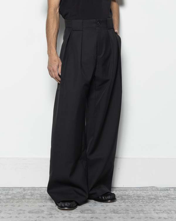 COMMON DIVISOR Basel Triple Pleated Pants W/P Pants | Garmentory