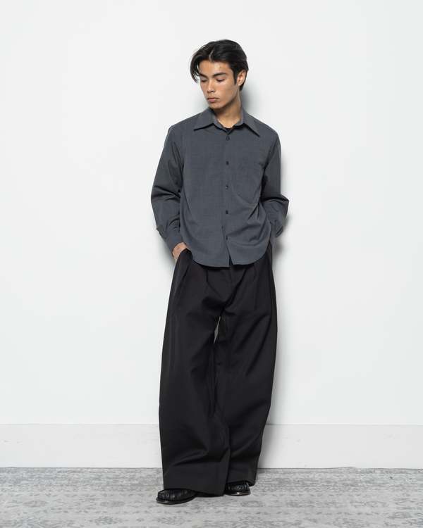 パンツ common divisor basel pants BASEL TRIPLE PLEATED PANTS C/P – COMMON DIVISOR