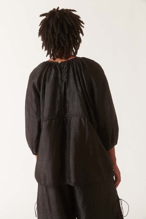 トップス BUNON Silk Back button blouse & gilet Silk Back button blouse&gilet（2color） - poooL (online shop)