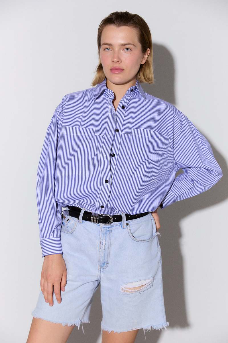 Kas Maria Thin Stripe Shirt