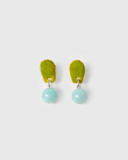 Raf Simons Single R-logo earring - black | Garmentory