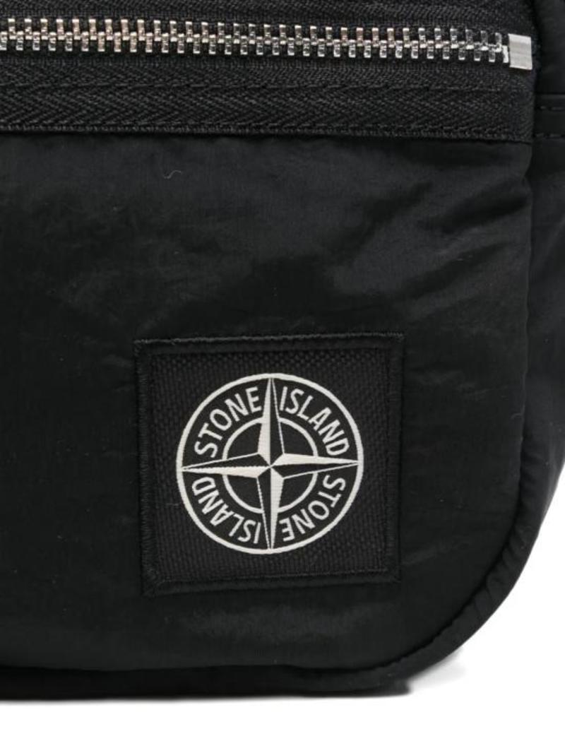 Stone Island Messenger Bag - Black