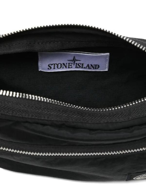 Stone Island Messenger Bag - Black