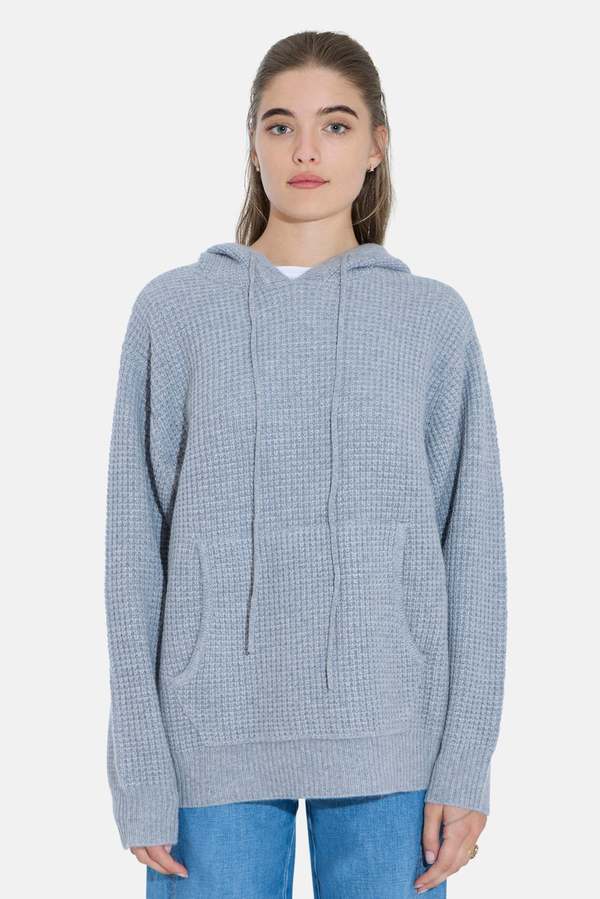 Blue&Cream Montecito Waffle Pullover Hoodie