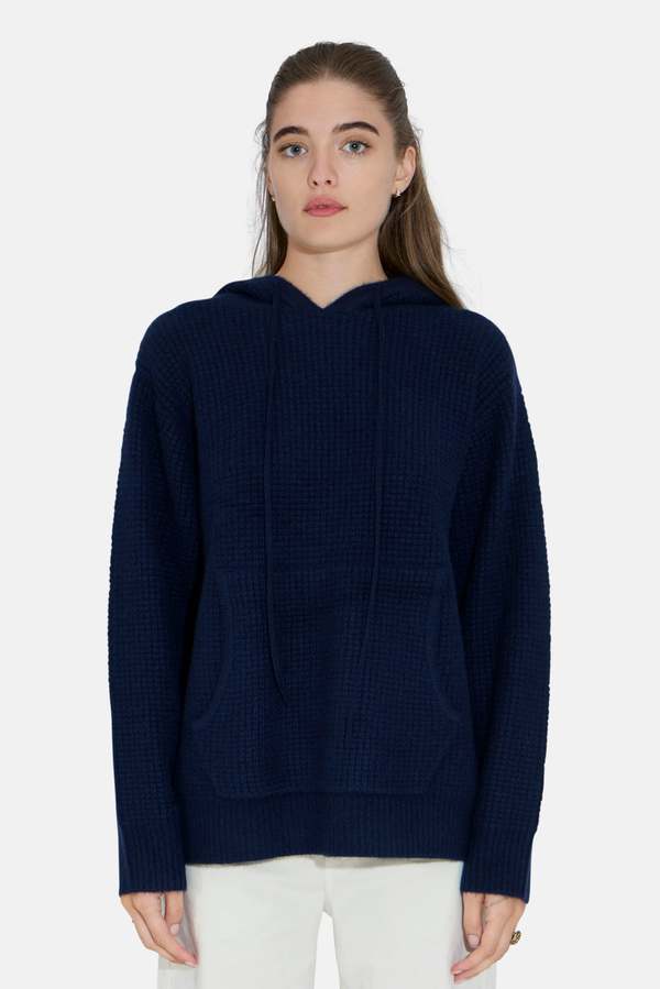 Blue&Cream Montecito Waffle Pullover Hoodie