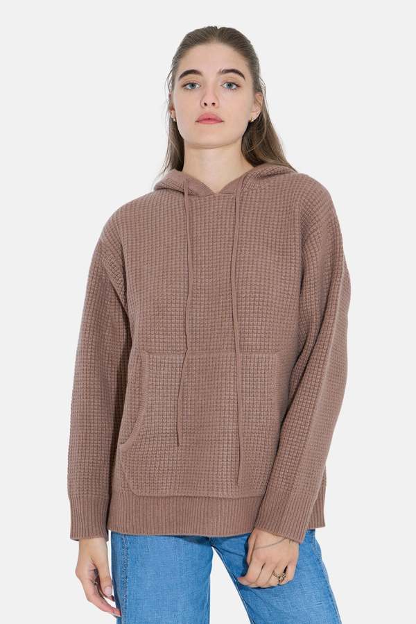 Blue&Cream Montecito Waffle Pullover Hoodie