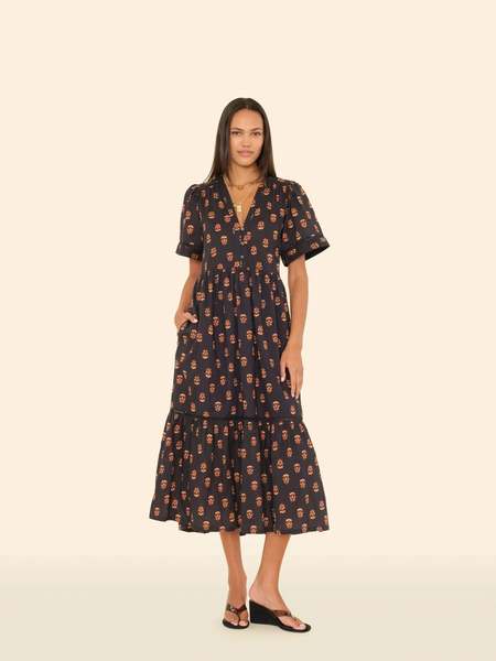 Maliparmi Silky Bouquet Dress - Blue/Periwinkle | Garmentory
