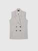 DĀL THE LABEL Wool Blend Double Breasted Vest - Thumbnail 1