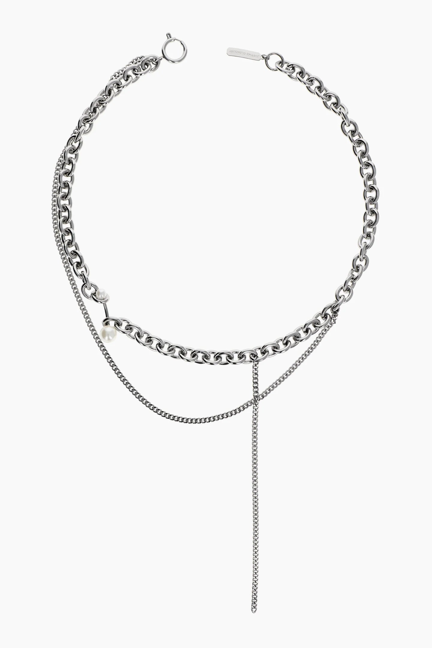 Justine Clenquet Chase Necklace - Silver | Garmentory