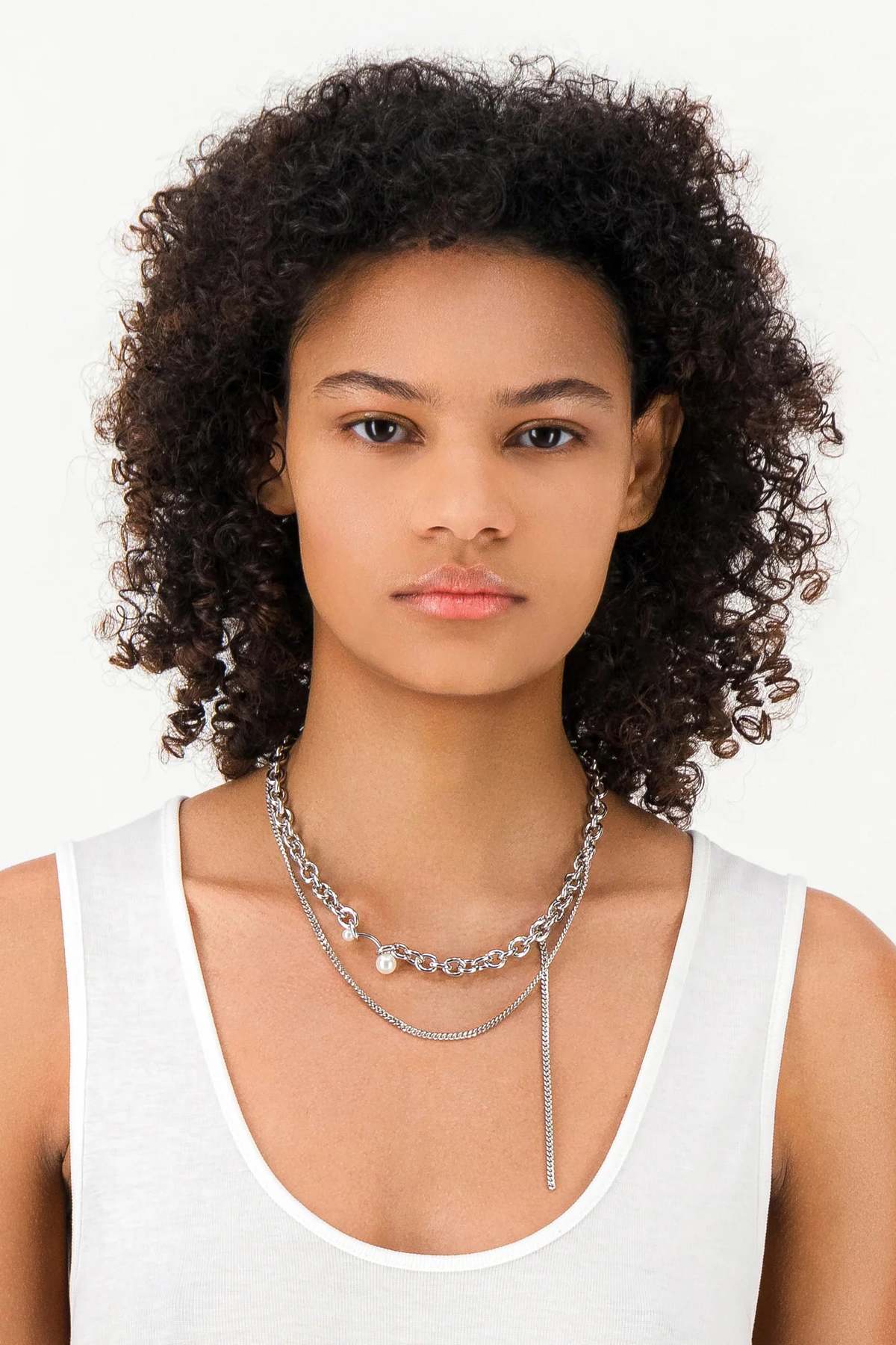 Justine Clenquet Chase Necklace - Silver | Garmentory