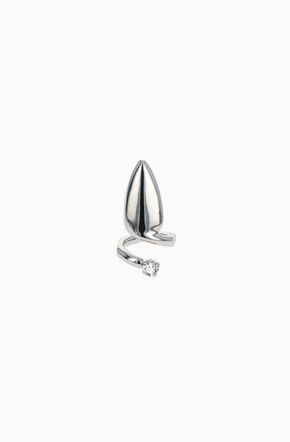 Justine Clenquet Luce Crystal Nail Ring - Image 1 of 4