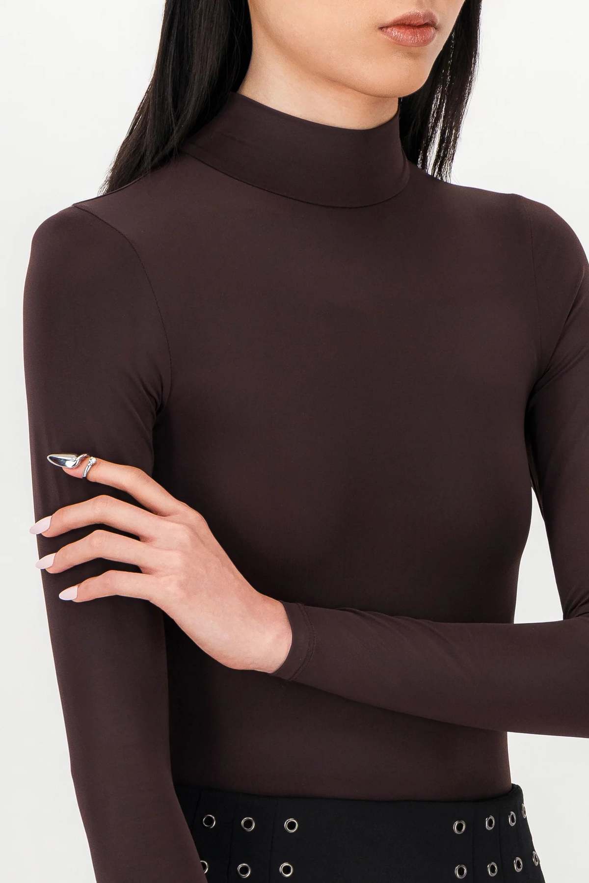 Justine Clenquet Luce Crystal Nail Ring - Image 3 of 4