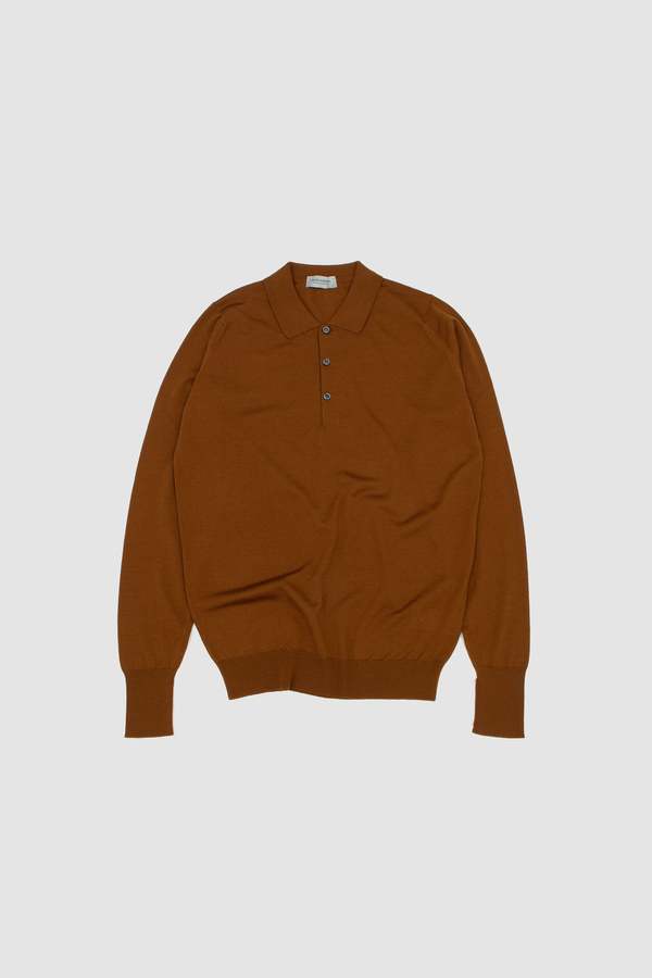 John Smedley Cotswold Extra Fine Merino Wool Polo Shirt | Garmentory