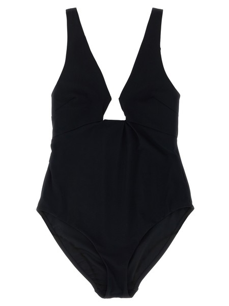試着のみタグ付きdigne cut out one-piece black 2 Sunshine 79 Sunshine Solids Keyhole V-Plunge Halter One