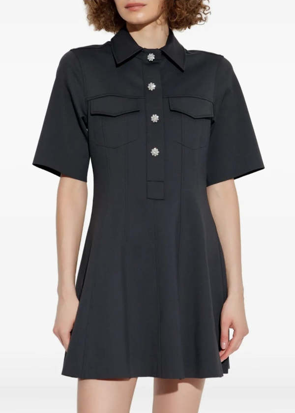 Ganni Scuba Neoprene Mini Dress | Garmentory