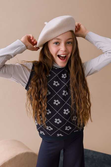 bonjour diary キルティングジャケット 6y Kids Bonjour Diary Quilted Jacket - Blue Flowers | Garmentory