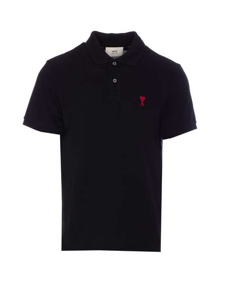 Ami Alexandre Mattiussi Viscose Blend Oversize Polo Shirt