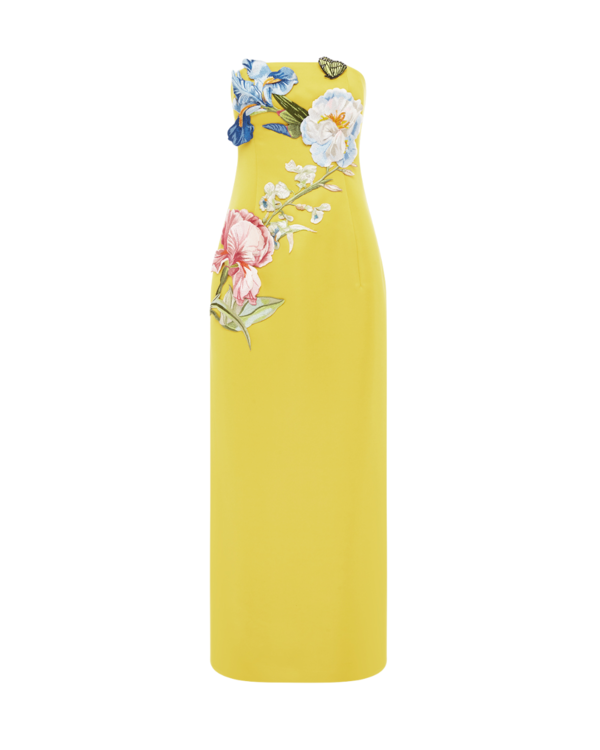 chinese dress ladies Leo Lin Rayna Appliqué Bustier Maxi Dress - Blush Pink main image 1